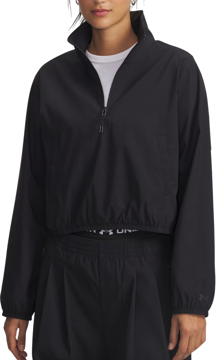 Ветровка Under Armour Unstoppable Woven Cropped Half-Zip Jacket Черно | 6007026-001
