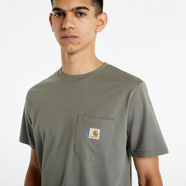 Тениска Carhartt WIP Short Sleeve Pocket T-Shirt Green Сиво | I030434.1NDXX, 2