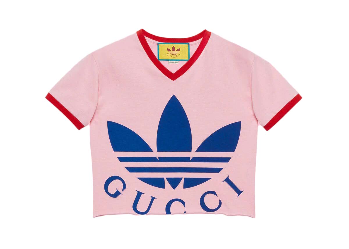 Тениска Gucci adidas x Cropped T-Shirt Розово | ‎693637 XJEB1 5939, 0