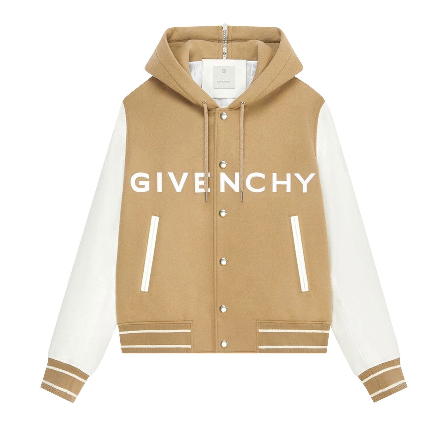 Яке бомбър Givenchy Hooded Bomber Jacket Бежово | BM00XX6Y16 118, 1