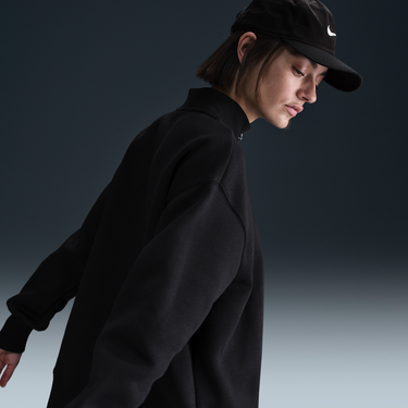 Суитчър Nike Sportswear Phoenix Fleece Quarter-Zip Sweatshirt Черно | HJ0931-010, 3