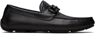 Кецове и обувки FERRAGAMO Salvatore Gancini Ornament Driver Loafers Черно | 779172, 0