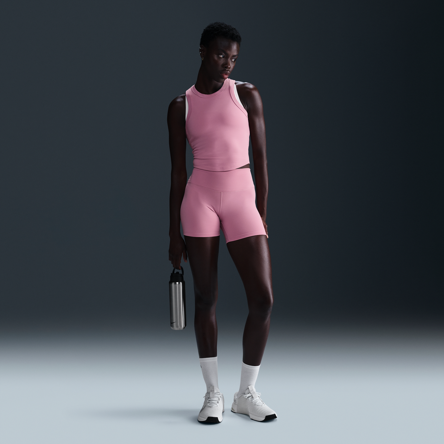 Къси панталони Nike Nike One High-Waisted 5" Bike Shorts Розово | FN3211-699, 0