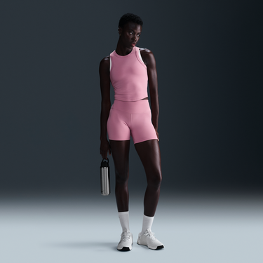 Къси панталони Nike Nike One High-Waisted 5" Bike Shorts Розово | FN3211-699, 0