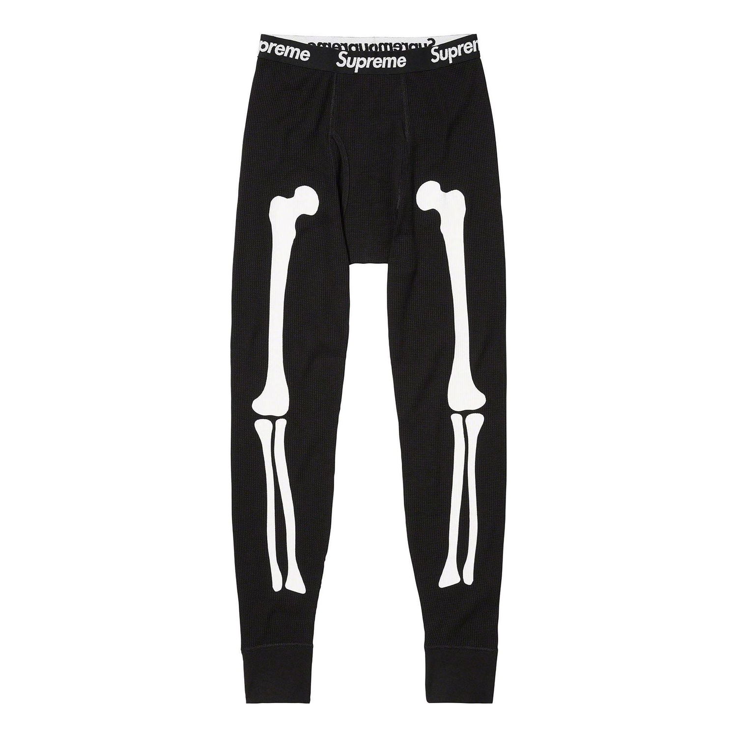 Чорапи Supreme Thermal Crew Pants with Bone Print Черно | SUP-FW23-155, 0
