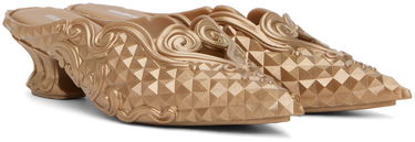 Кецове и обувки Y/PROJECT Y/Project Melissa Edition Point Mules Металик | YPMECOURT1-S24, 3