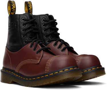 Кецове и обувки Maison Margiela MM6 Maison Margiela x Dr. Martens 1460 Twist ST Boots Червено | SH3WU0008 P8029, 3