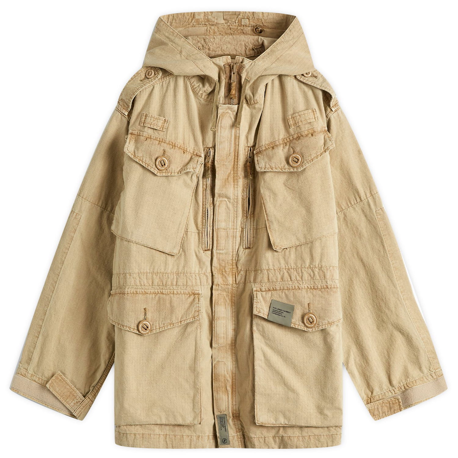 Ветровка Neighborhood Ripstop Smock Jacket Бежово | 242SPNH-JKM03-BEI, 0