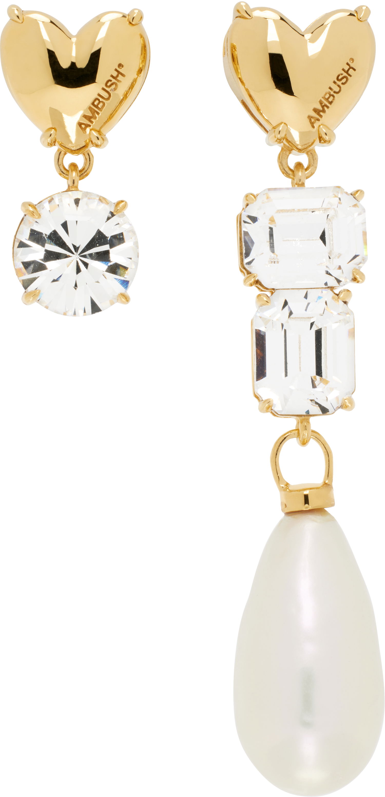 Обеци Ambush AMBUSH Pearl Mix Drop Earrings Металик | BWOD008F24SIL0017600, 0