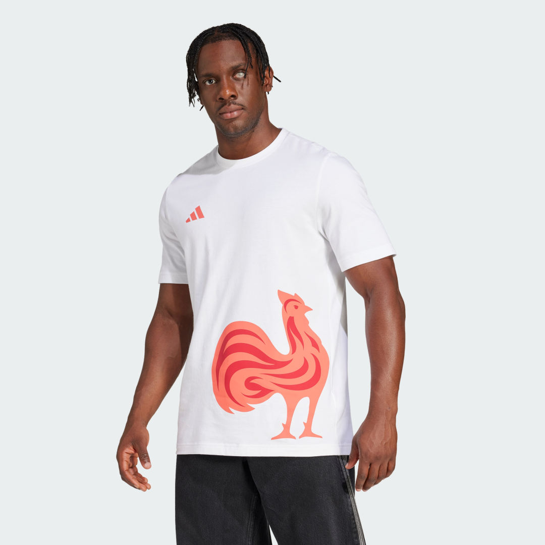 Тениска adidas Performance Rooster Graphic T-Shirt Бяло | JN4159, 0
