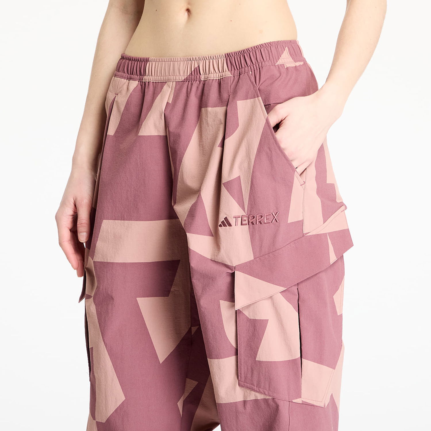 Карго панталони adidas Performance Terrex Xploric Printed Cargo Pants Лилаво | JE9430, 1