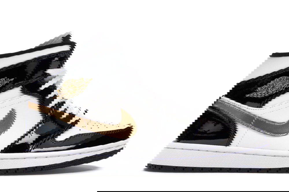 Кецове и обувки Jordan Air Jordan 1 Mid Patent "Black Gold" Многоцветен | 852542-007, 1