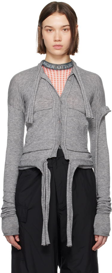 Пуловер Ottolinger Ottolinger Strappy Knit Cardigan Сиво | 2204020311, 0