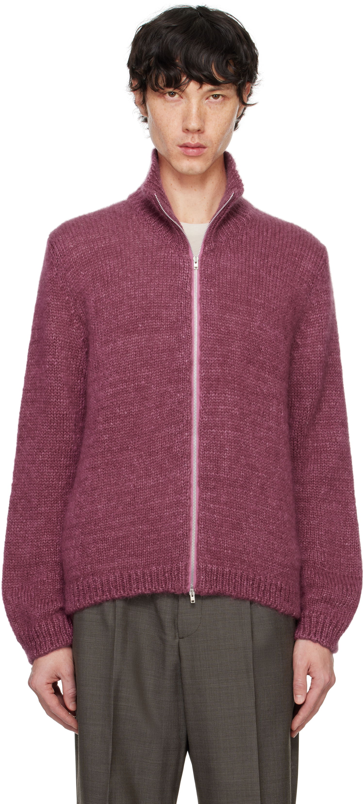 Пуловер OUR LEGACY Float Funnel Sweater Бургунди | M4243FU, 0