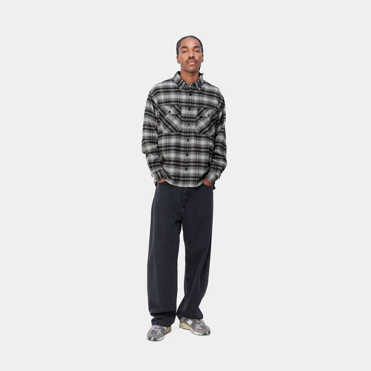 Риза Carhartt WIP Krenz Shirt Сиво | I032271_1PA_XX, 1