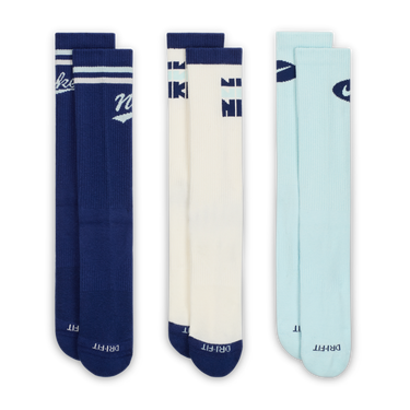 Чорапи Nike Everyday Plus Mid-Calf Socks (3 Pairs) Синьо | HJ9336-902, 3