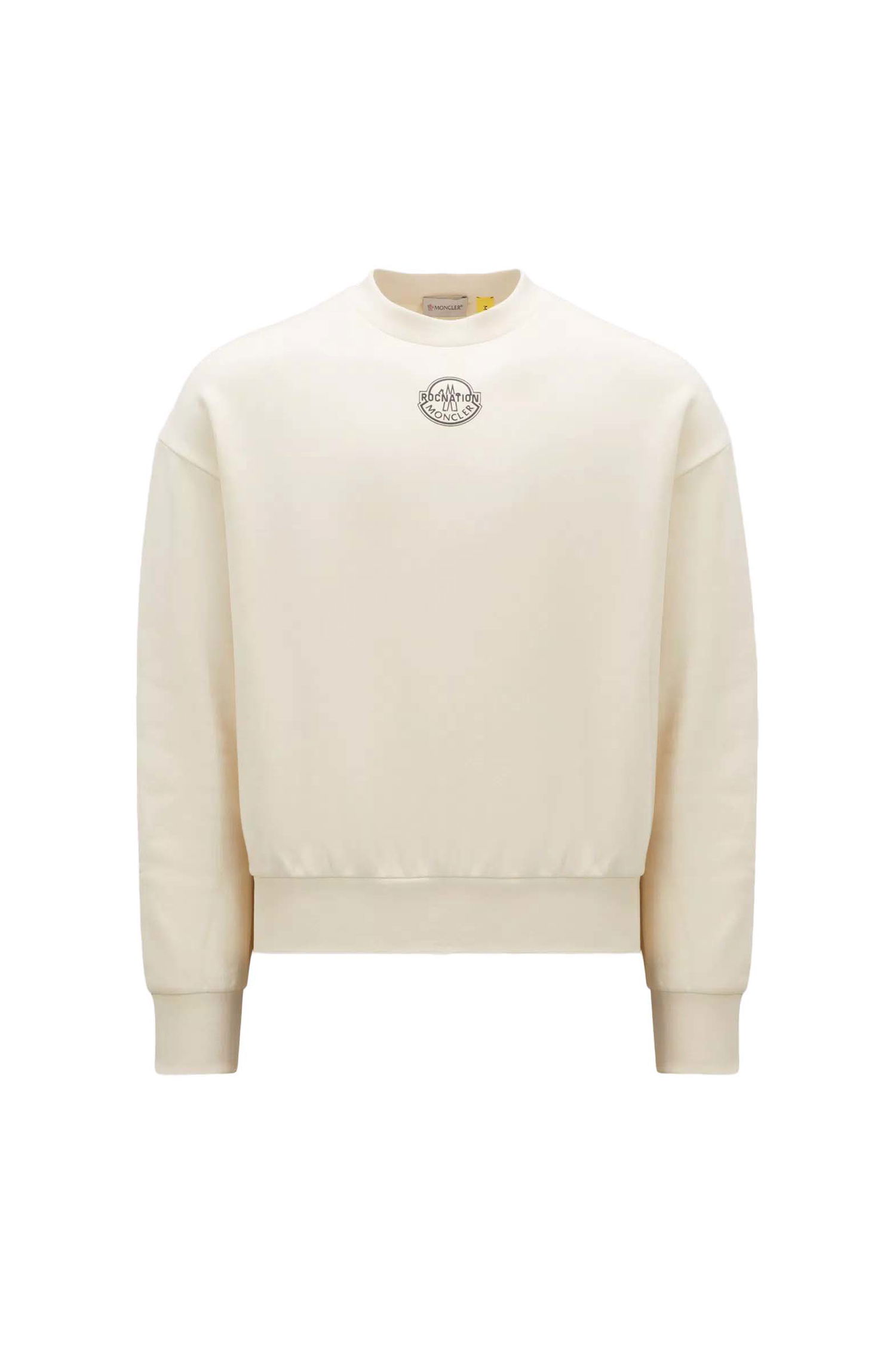 Пуловер Moncler Roc Nation by Jay-Z x Logo Sweatshirt Бяло | I209W8G00005809KX038, 0