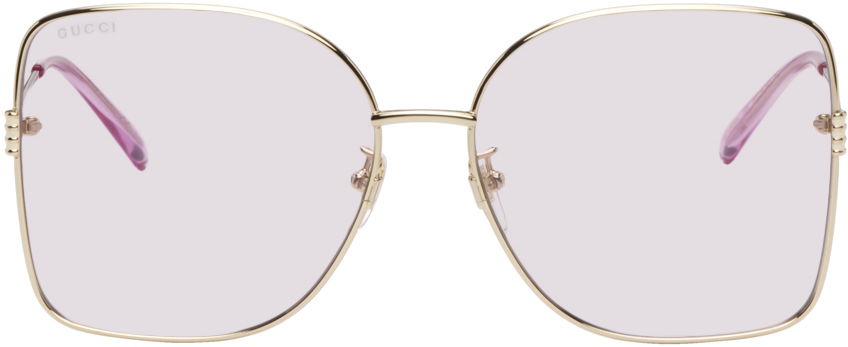 Слънчеви очила Gucci Square Бежово | GG1282SA, 0