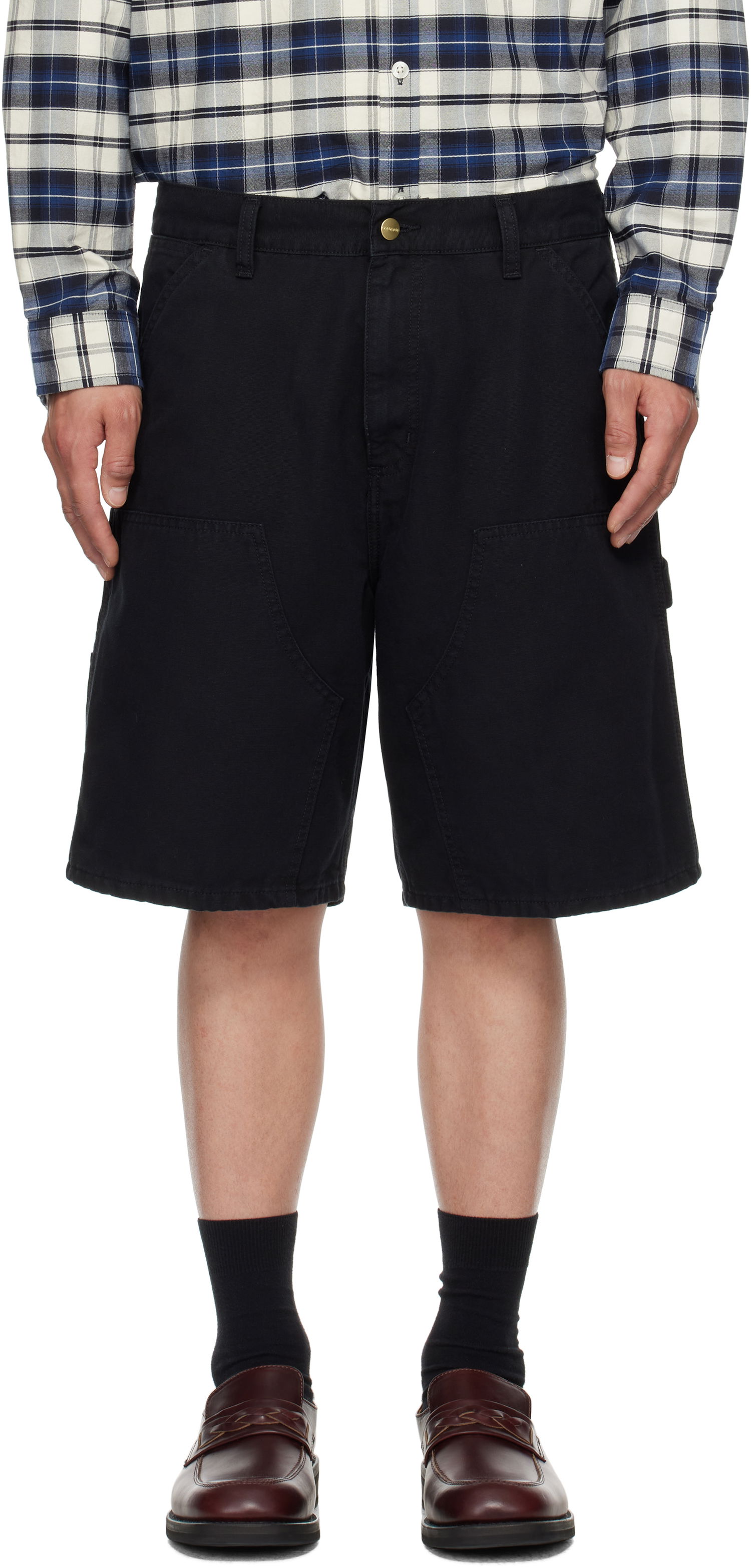 Къси панталони Carhartt WIP Double Knee Shorts Черно | I034793, 0