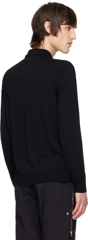 Пуловер Stone Island Stone Island Pure Wool Long Sleeve Polo Черно | K1S15 5100071 S00FC, 2