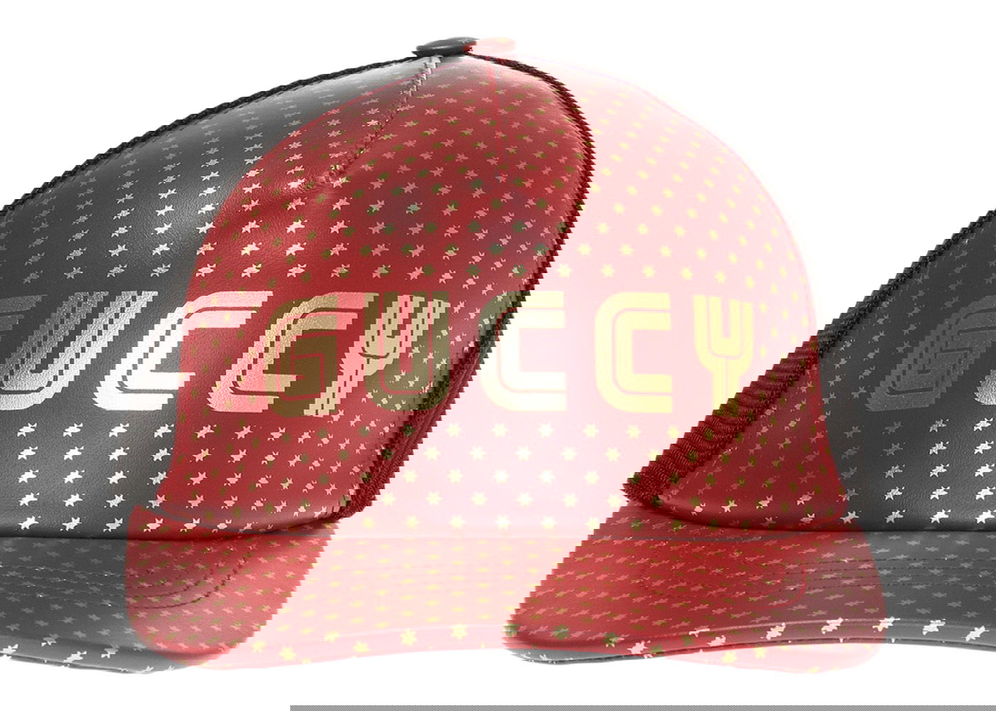 Шапка с козирка Gucci Guccy Star Print Baseball Velcro Strap Cap Червено | 426887 4HD68 6460, 0