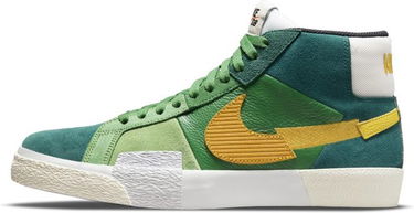 Кецове и обувки Nike SB Zoom Blazer Mid Premium Зелено | DA8854-300, 0