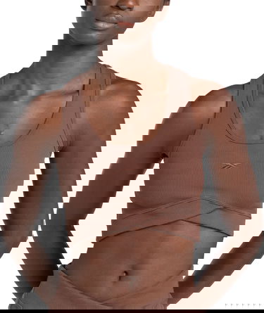 Потник Reebok Reebok Studio Rib Crop Tank Top Кафяво | 100075385, 0