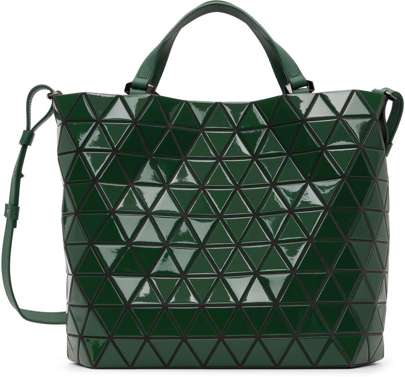 Голяма пазарска чанта BAO BAO ISSEY MIYAKE BAO BAO ISSEY MIYAKE Crystal Gloss Geometric Tote Зелено | BB58AG301