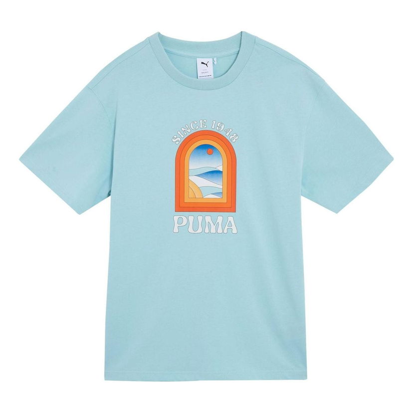 Тениска Puma Apres Court Graphic T-Shirt Синьо | 628235-22