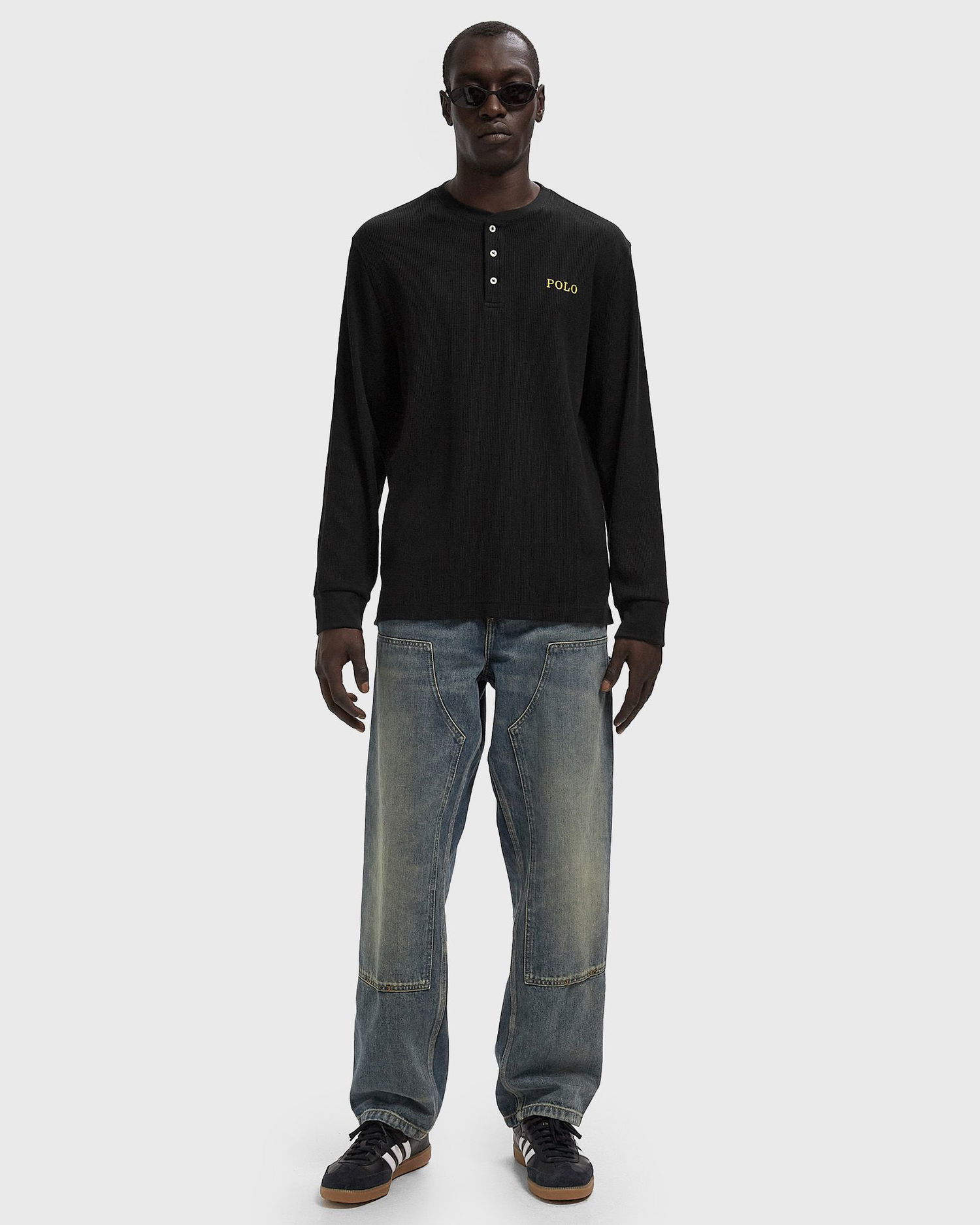 Пижама Polo by Ralph Lauren Polo Ralph Lauren Long Sleeve Henley Sleep Top Черно | 714950609003, 1