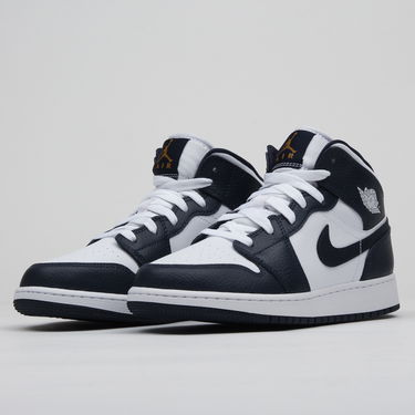Кецове и обувки Jordan Jordan 1 Mid GS Бяло | 554725-174, 1