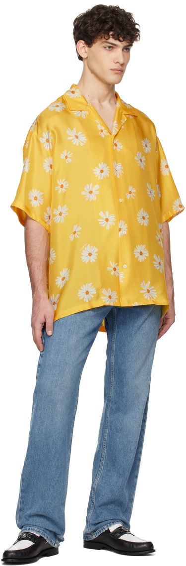 Риза Moschino Moschino Allover Daisy Print Shirt Жълто | 251ZZA022602611024, 3