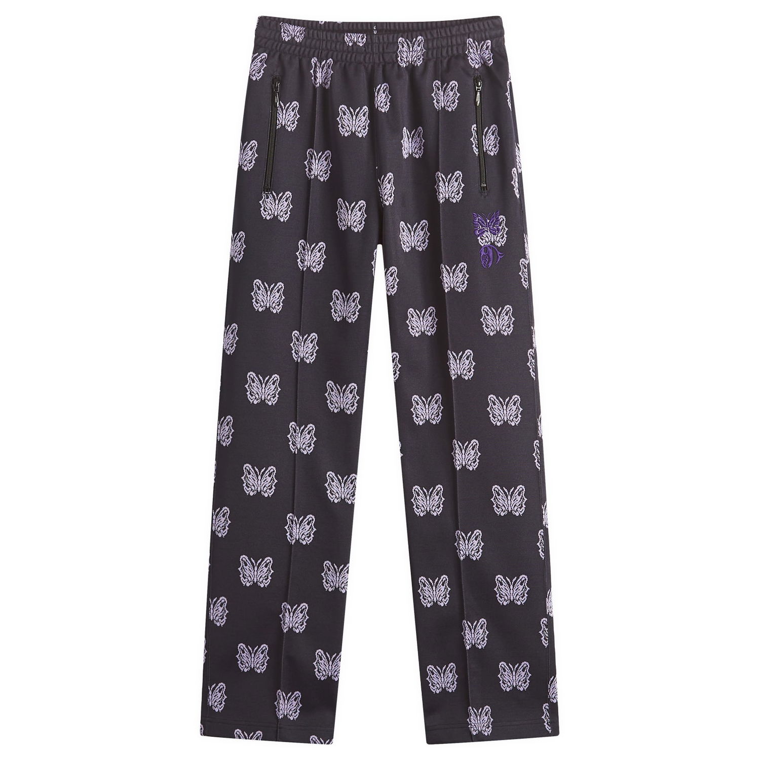 Спортни панталони Needles Needles x Kae Tanaka Butterfly Track Pants, Size Large Черно | QV425-B, 1