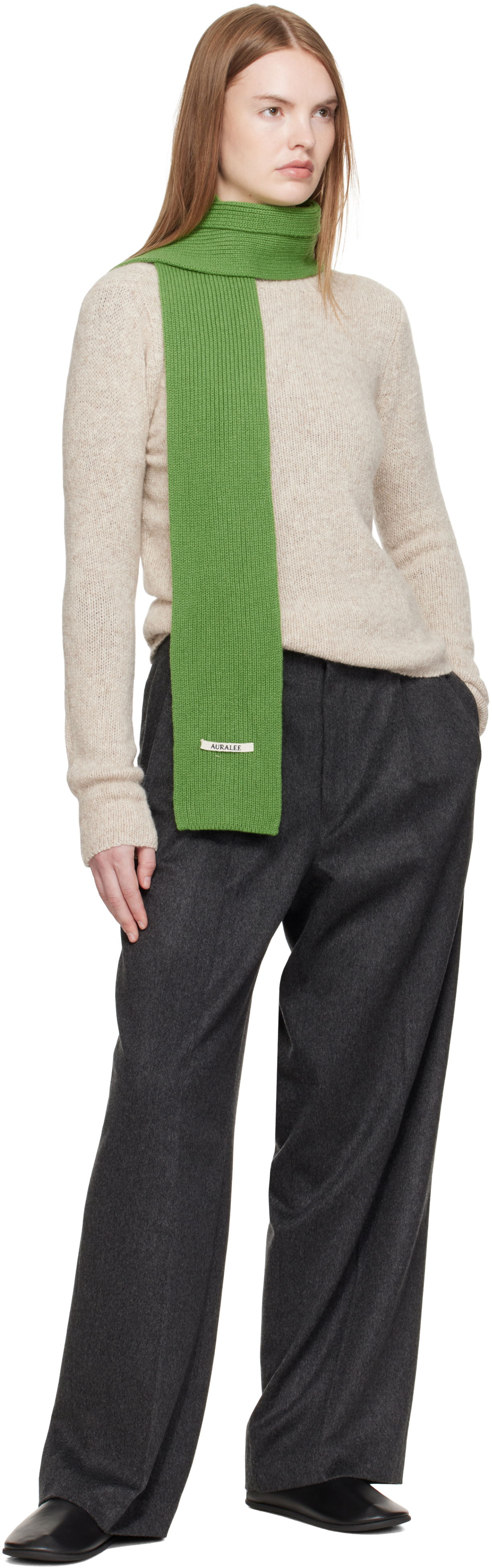 Шал AURALEE AURALEE Light Cashmere Knit Stole Сиво | A25AM07CJ, 1