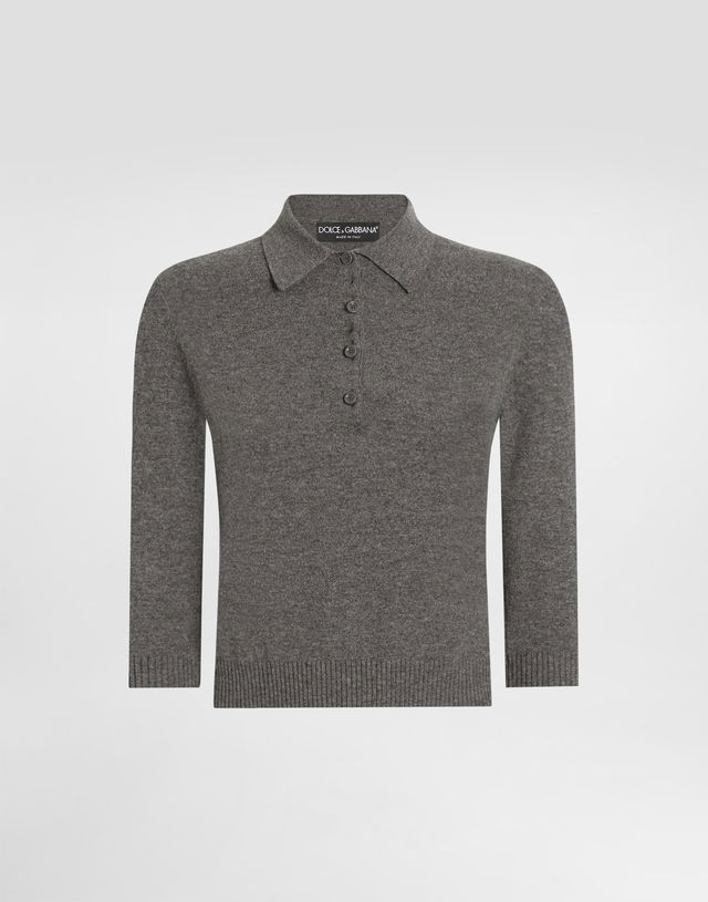 Dolce & Gabbana Cashmere Polo Sweater