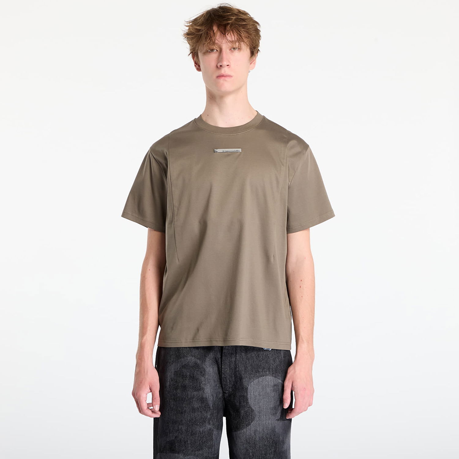 Тениска HELIOT EMIL Astrape Metallic Bar T-Shirt Зелено | AW25_M_09_139_DST19_CO, 0