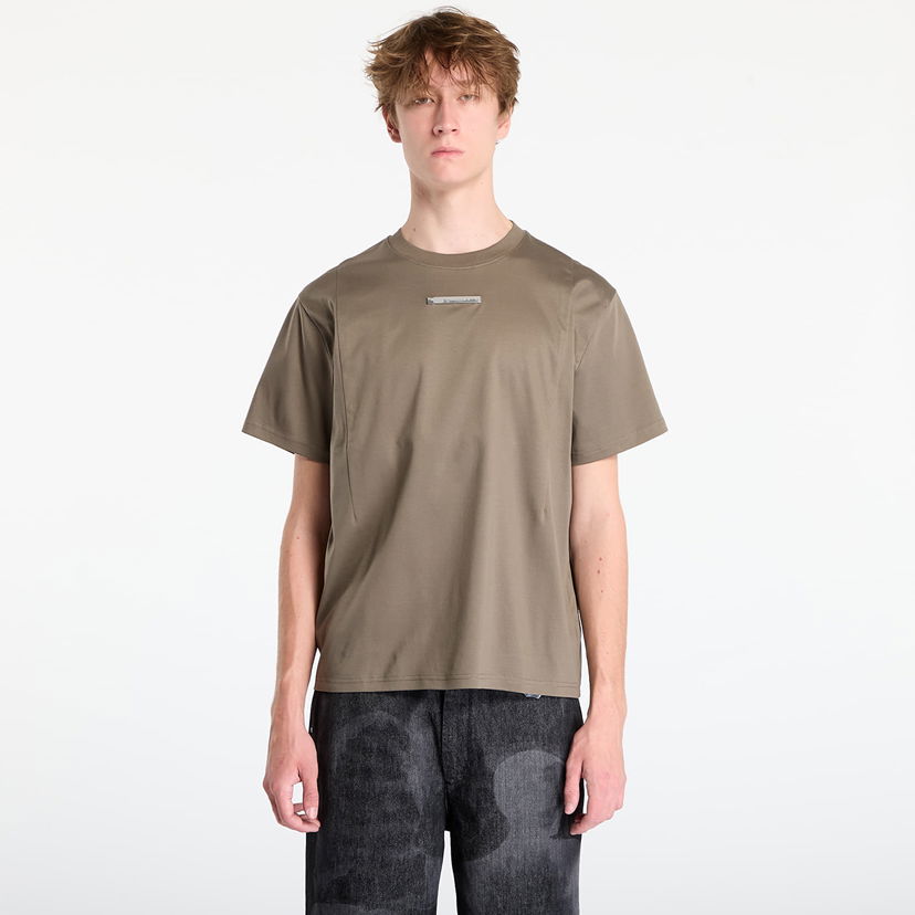 Тениска HELIOT EMIL Astrape Metallic Bar T-Shirt Зелено | AW25_M_09_139_DST19_CO