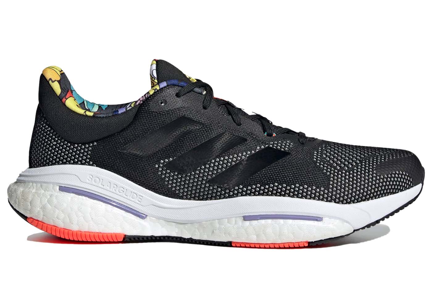 Кецове и обувки adidas Performance adidas Solarglide 5 Black Solar Red Purple Черно | GX5471, 0
