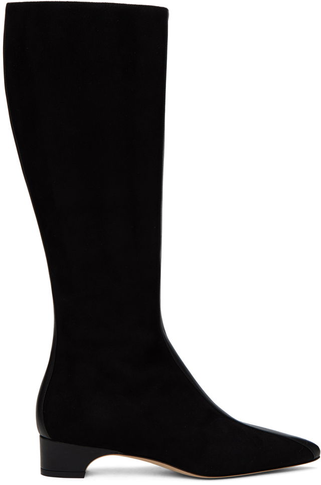Manolo Blahnik Gandulapla Suede Tall Boots