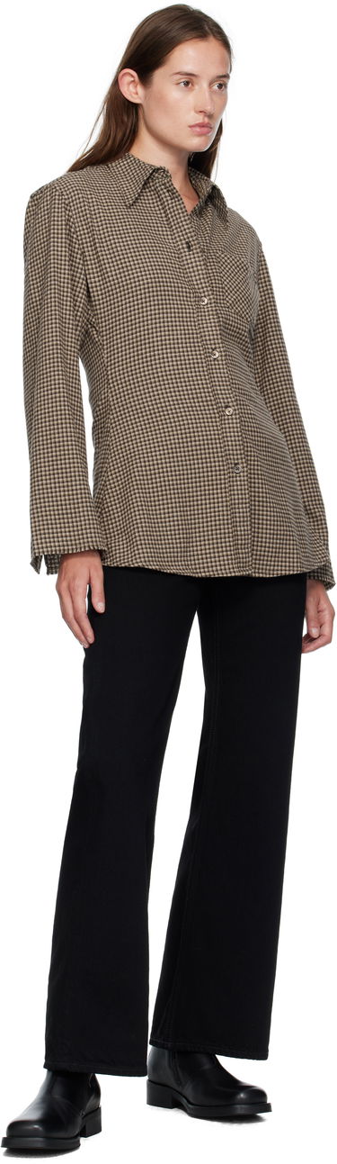 Риза OUR LEGACY Our Legacy Daisy Check Button-Down Shirt Кафяво | W4252DE, 3