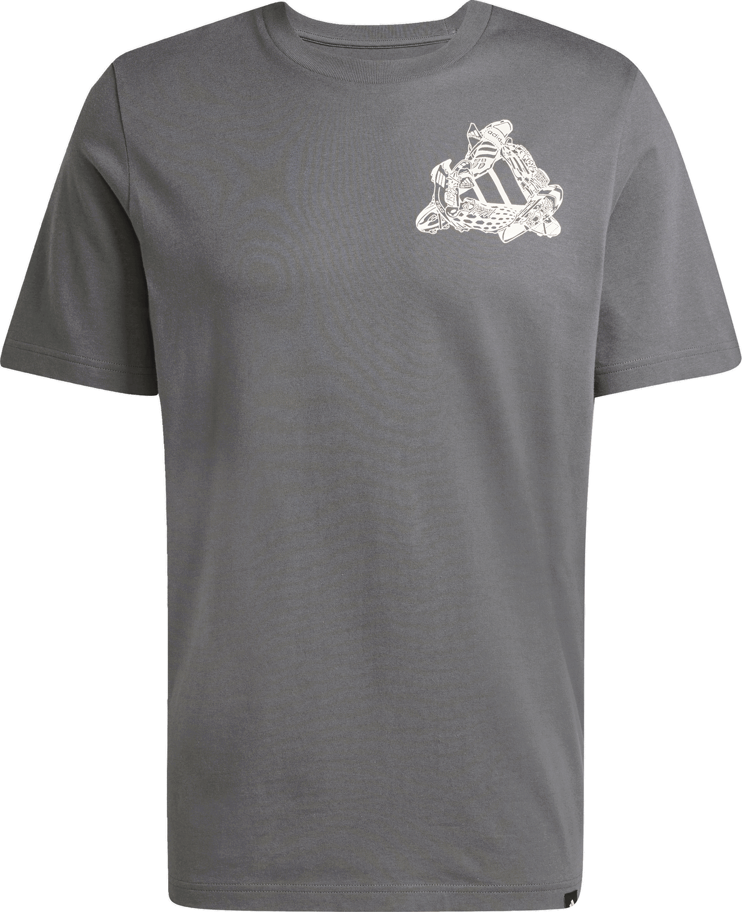 Тениска adidas Performance Football Kicks Graphic Tee Сиво | JD8211, 1