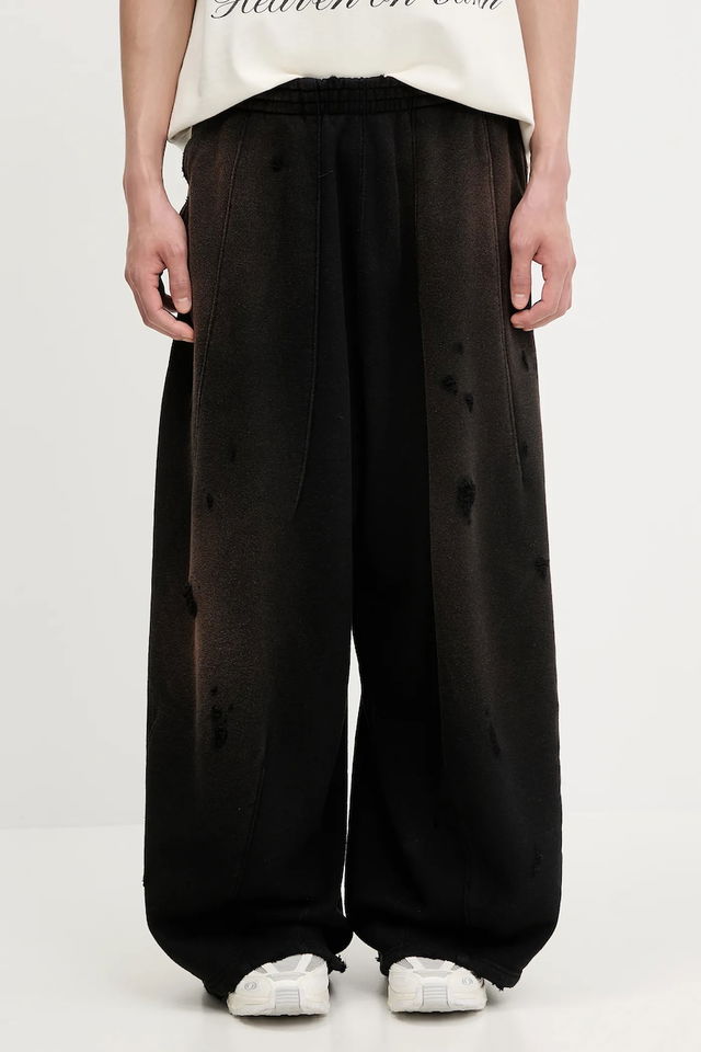 Needles Darts Distressed Wide-Leg Sweatpants