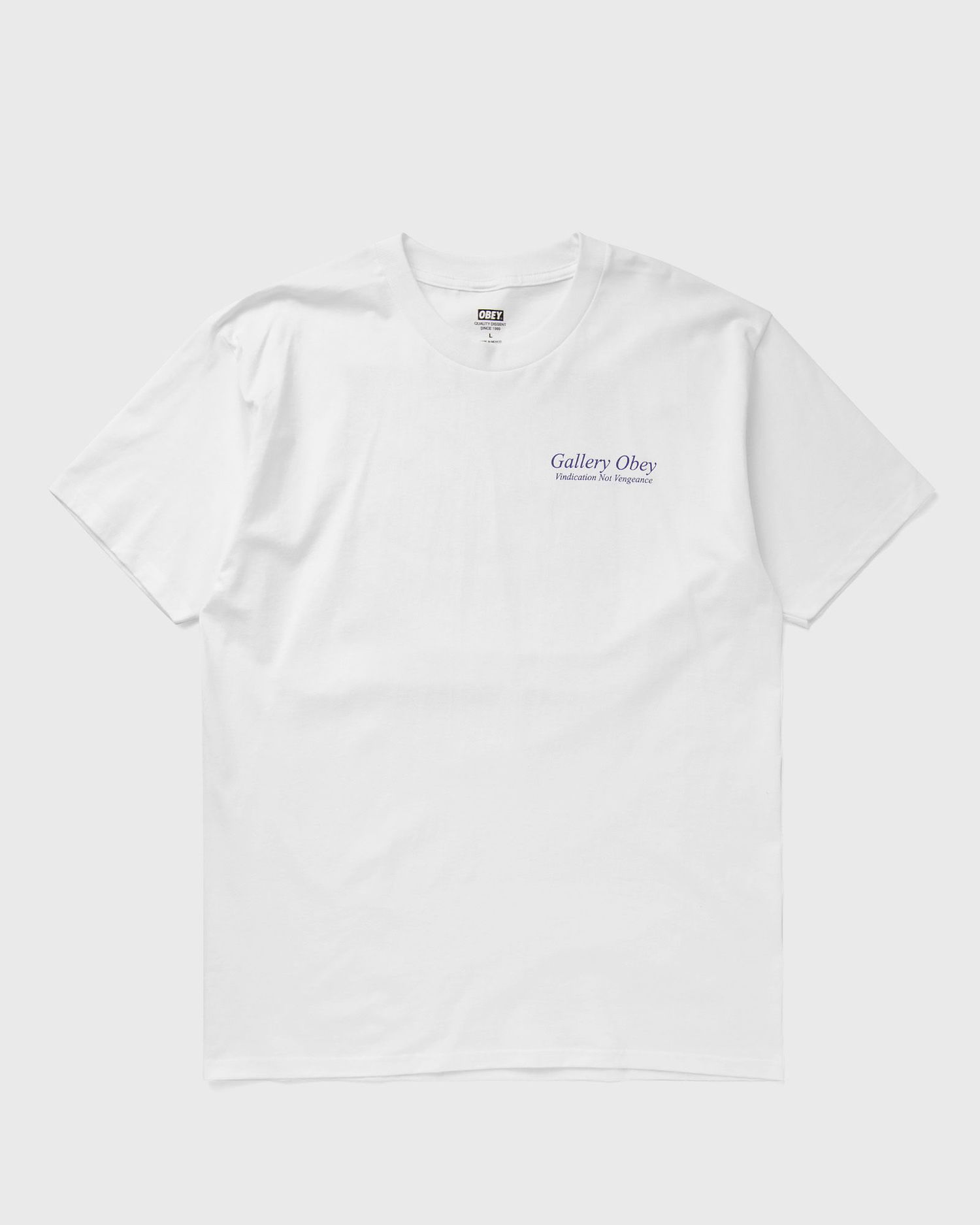 Тениска OBEY Gallery Бяло | 165263713-WHT, 0