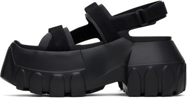 Кецове и обувки Rick Owens Rick Owens Hollywood Mega Tractor Sandals Черно | RU01E5866 LOO, 2