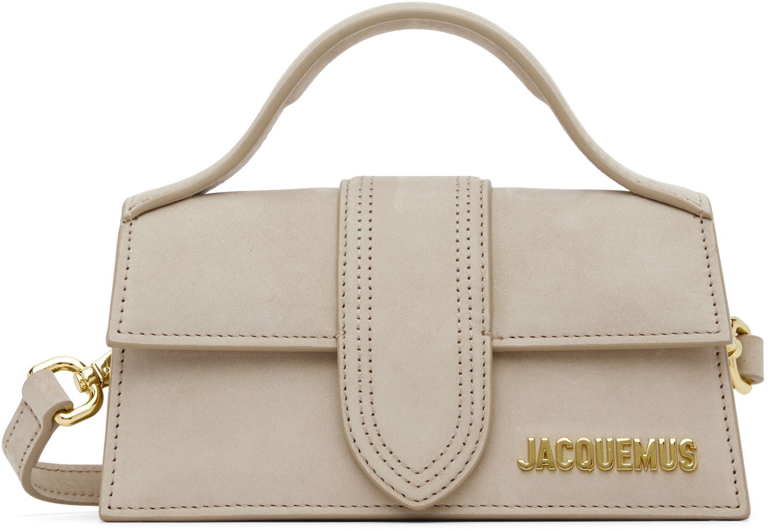 Дамска чанта Jacquemus The Bambino Top-Handle Bag Бежово | 22HBAW00006AC08C01, 0