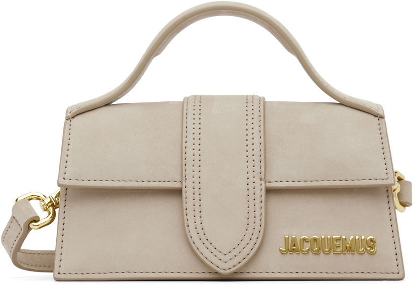 Дамска чанта Jacquemus The Bambino Top-Handle Bag Бежово | 22HBAW00006AC08C01