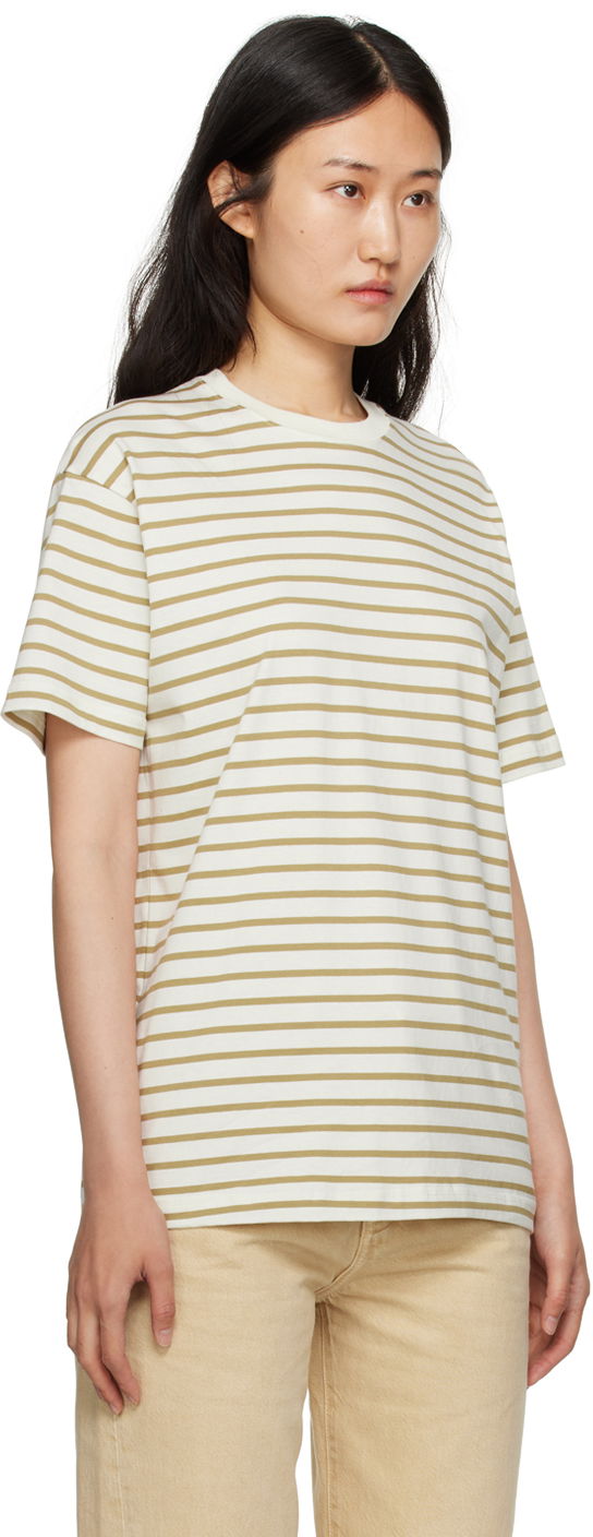 Тениска TOTEME TOTEME Striped T-Shirt Бяло | 233-5043-770, 1