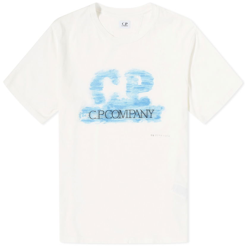 Тениска C.P. Company Artisinal Logo T-Shirt Бяло | 16CMTS299A-005431G-103