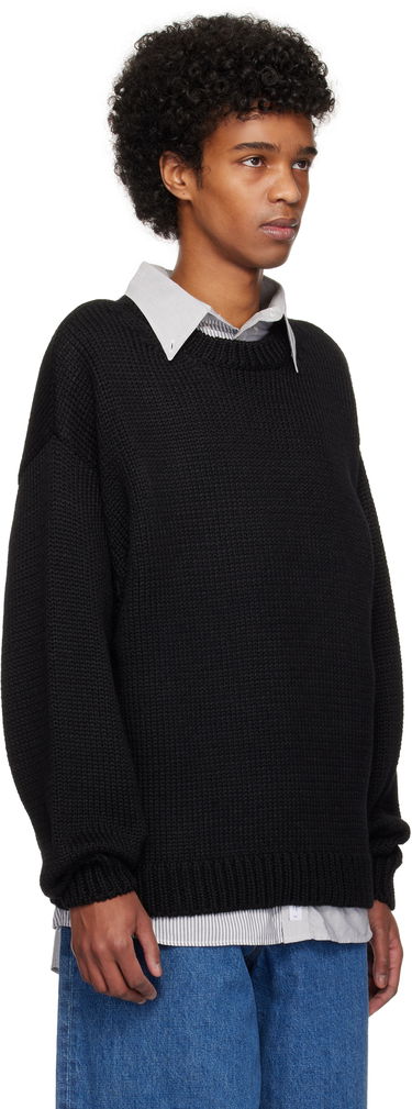 Пуловер WTAPS WTAPS Ingredient Sweater Черно | 242MADT-KNM05, 1