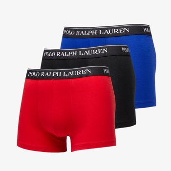 Polo by Ralph Lauren Stretch Cotton Classic Trunk 3-Pack Blue/ Red/ Black 714830299119
